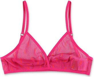 Monogram Sheer Triangle Bra