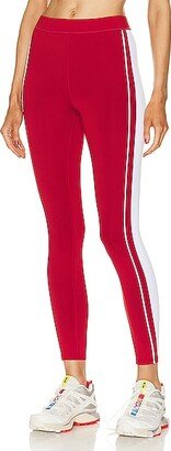 Airlift High Waisted Car Club Legging in Red