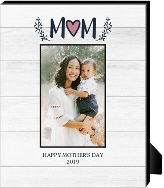 Personalized Frames: Rustic Mother's Day Personalized Frame, - Photo Insert, 8X10, Black