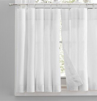 Simplicity Rod Pocket Tailored Tier Curtain Pair 80W x 30L