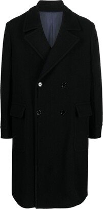 Virgin Wool-Blend Mid Coat-AA