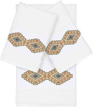 Gianna 3-Piece Embellished Towel - White