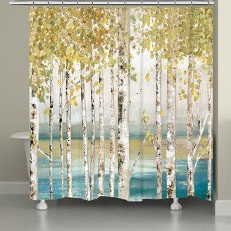 Birches Of Autumn Shower Curtain