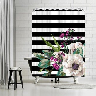 71 x 74 Shower Curtain, Floral Burst Trio C by Samantha Ranlet