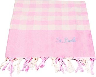 Pink Big Vichy Fabric Towel