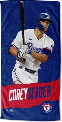 30x60 MLB Texas Rangers 23 Corey Seager Player Printed Beach Towel