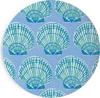 Salad Plates: Clams - Blue Salad Plate, Blue