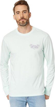 Lounge Long Sleeve Graphic Tee (Seaglass) Men's Clothing