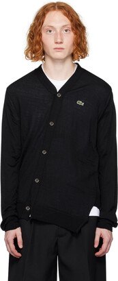 Black Lacoste Edition Cardigan