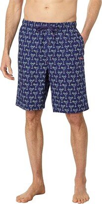 Cotton Woven Jam (Navy Cocktails) Men's Pajama