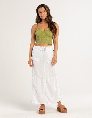 Baggy Linen Womens Maxi Skirt