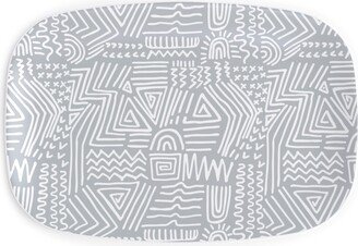 Serving Platters: Spirited - Gray Serving Platter, Gray