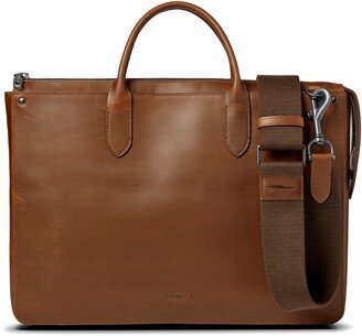 The Slim Traveler Leather Briefcase