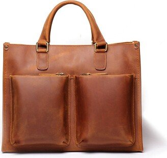 Steel Horse Leather The Dagmar Leather Briefcase | Vintage Leather Messenger Bag