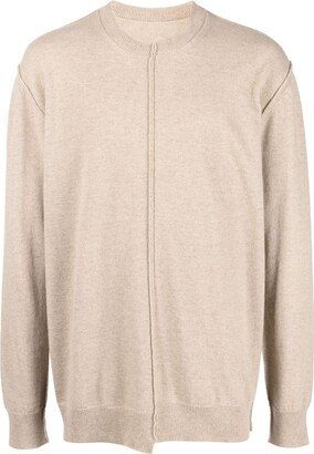 Exposed-Seam Cashmere Jumper