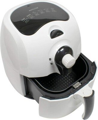 3.7 Quart Electric Air Fryer in White with Timer and Temperature Control