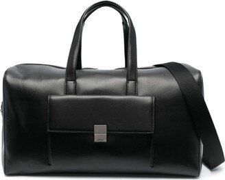 Logo-Plaque Leather Holdall