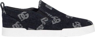 Portofino slip-on sneakers with denim logo