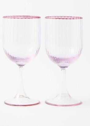 Aquazzura Casa Set Of Two White Wine Glasses