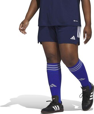 Plus Size Tiro 23 Shorts (Team Navy Blue/White) Women's Shorts