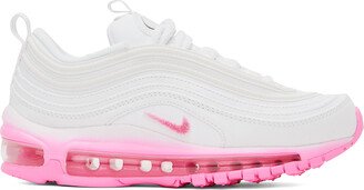 White & Pink Air Max 97 SE Sneakers