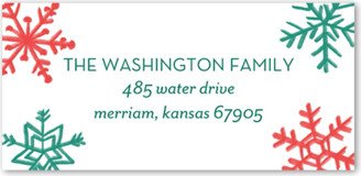 Address Labels: Snowy Snapshots Address Label, White, Address Label, Matte