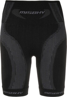 Logo Intarsia-Knit Cycling Shorts