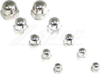 Zspec M10-1.5 Acorn Nuts, Sus304 Stainless Steel, 10-Pack