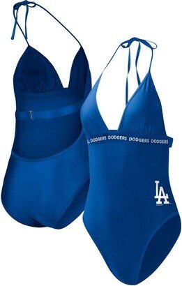 Women's G-iii 4Her by Carl Banks Royal Los Angeles Dodgers Full Count One-Piece Swimsuit