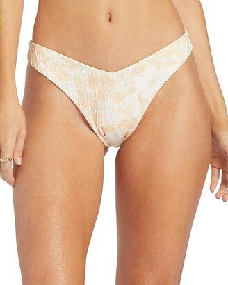 Rib Love The Sunseeker Bikini Bottoms (Tapioca Crazy Hibiscus) Women's Swimwear