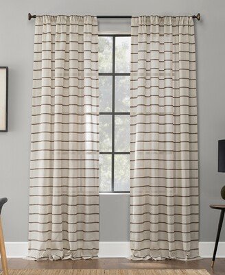 Twill Stripe Anti-Dust Curtain Panel, 52