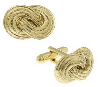 Jewelry 14K Gold-Plated Infinity Knot Cufflinks