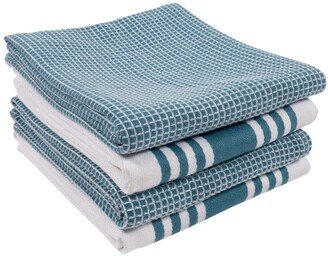 Madison Waffle Kitchen Towel, Set of 4