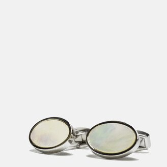 Curated Basics Mother of Pearl Oval Cufflinks