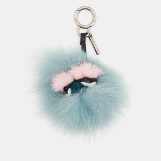 Multicolor Fox Fur Lagoon Bug Bag Charm