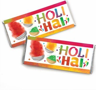 Big Dot Of Happiness Holi Hai - Candy Bar Wrapper Festival of Colors Party Favors - Set of 24