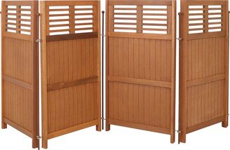 Sunnydaze Decor Sunnydaze Folding Outdoor Wood Privacy Screen - 44-Inch Tall