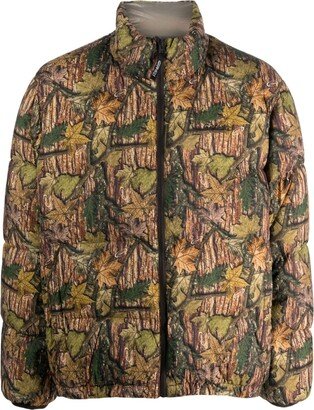 Photograh-Print Padded Jacket