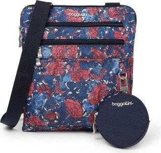 Chelea Crobody Bag with Zipper Pouch Charm - VINTAGE FLORAL