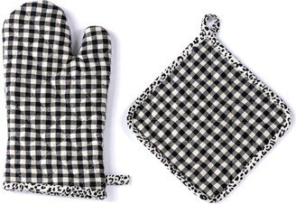 Gina Pot Holder And Oven Mitten Set