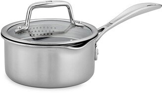 Zwilling Clad CFX 1-Quart Stainless Steel Ceramic Nonstick Saucepan