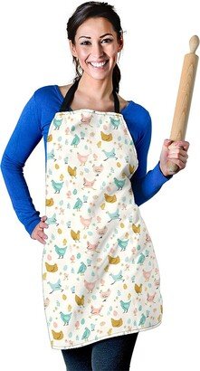 Chicken Pattern Apron - Printed Print Custom With Name/Monogram Perfect Gift For Lover