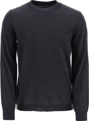 Four-Stitch Crewneck Knitted Jumper