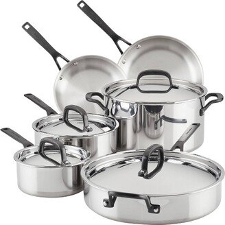 5-Ply Clad Stainless Steel 10pc Cookware Set