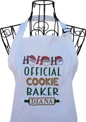 Personalized Official Cookie Baker Embroidered Apron For The Family