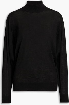 Roma merino wool and silk-blend turtleneck sweater