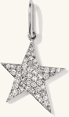 Pavé Diamond Star Charm-AA