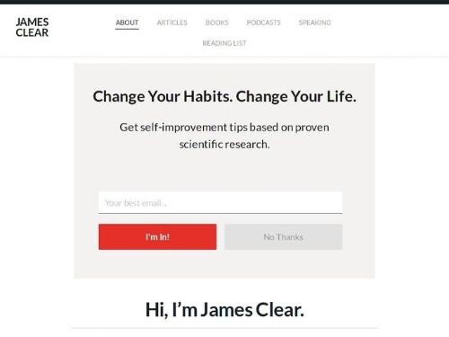 Jamesclear.com Promo Codes & Coupons