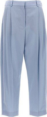 High Waisted Cropped-Leg Trousers