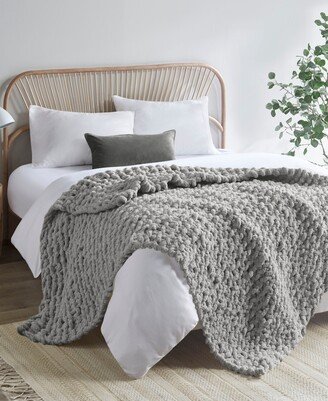 Chunky-Knit Chenille Throw, 50 x 60